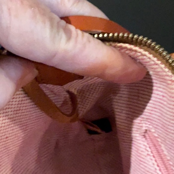 Dooney & Bourke Blue and Brown Leather Clutch - Picture 10 of 11